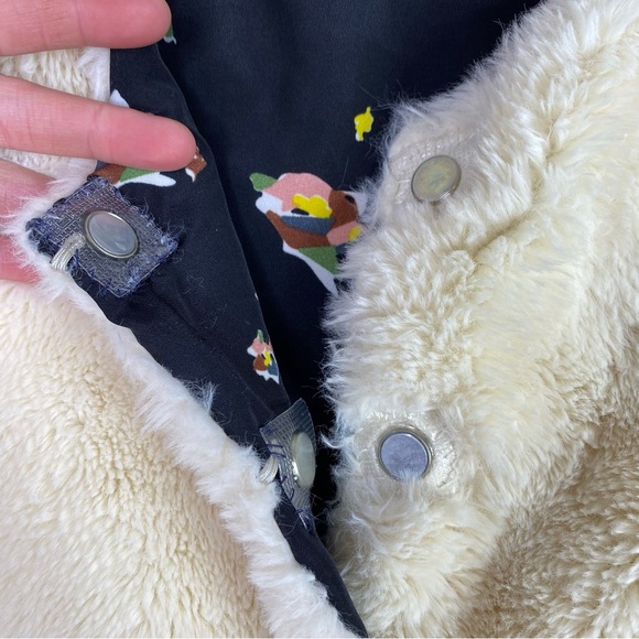 Matilda Jane Reversible Cream Snow Way Faux Fur Vest - Picture 6 of 8